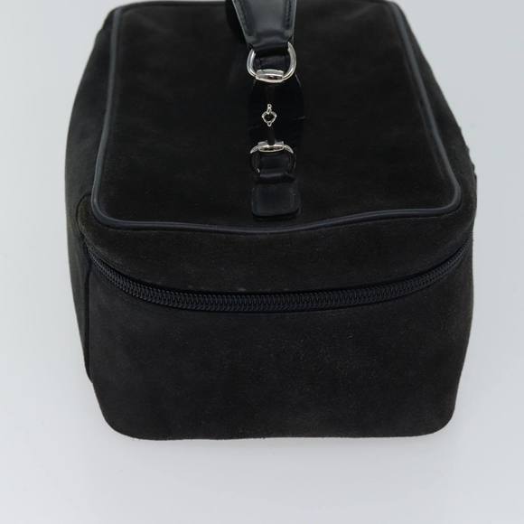 GUCCI Vanity Cosmetic Pouch Suede Black 032 1705 0140 Auth 70384 - Picture 4 of 16